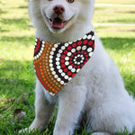 Australian Aboriginal Dot Print Over The Collar Dog Bandana