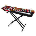 Australian Aboriginal Dot Print Piano Keyboard Cover