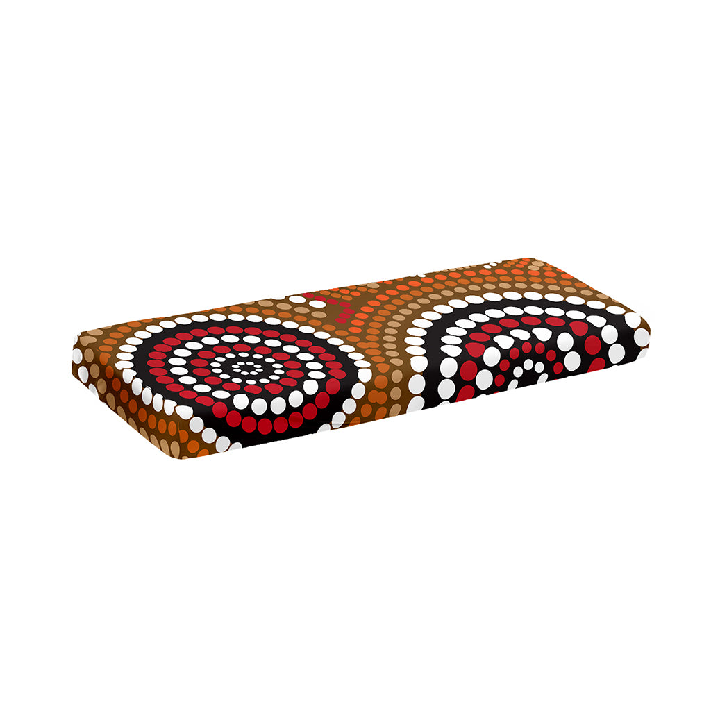 Australian Aboriginal Dot Print Piano Keyboard Cover