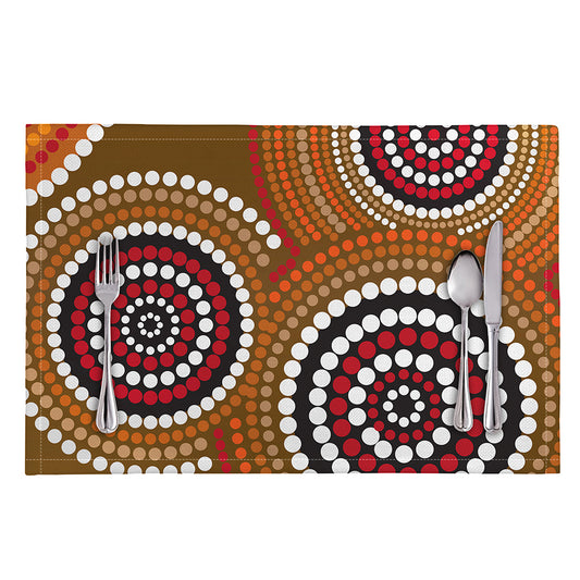 Australian Aboriginal Dot Print Placemat