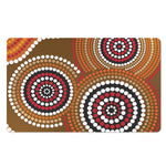 Australian Aboriginal Dot Print Polyester Doormat