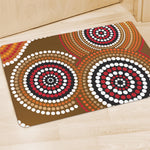 Australian Aboriginal Dot Print Polyester Doormat