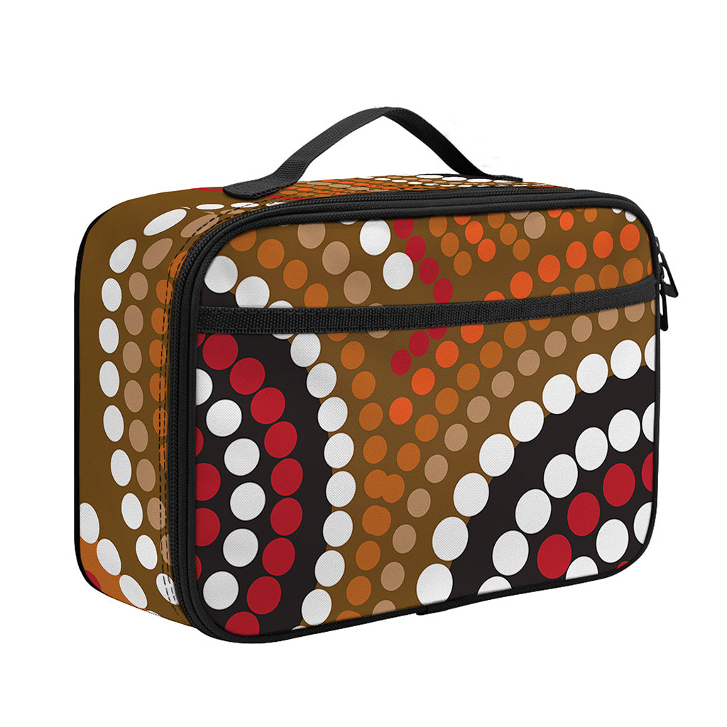 Australian Aboriginal Dot Print Portable Lunch Bag