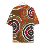 Australian Aboriginal Dot Print Rayon Hawaiian Shirt