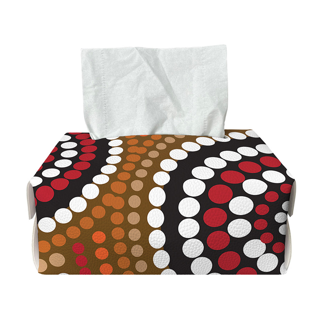 Australian Aboriginal Dot Print Rectangle Tissue Box Cover