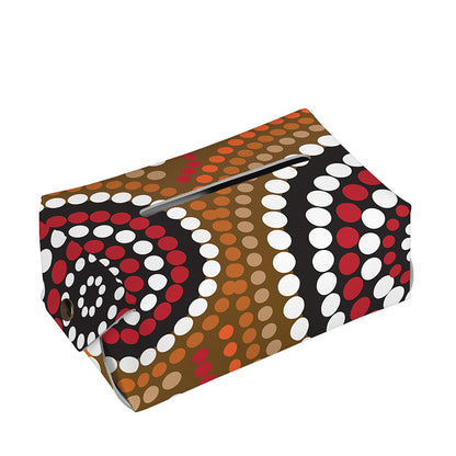 Australian Aboriginal Dot Print Rectangle Tissue Box Cover