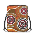 Australian Aboriginal Dot Print Rectangular Crossbody Bag
