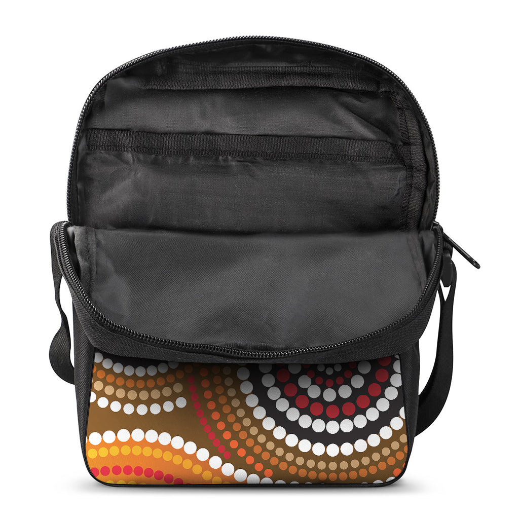 Australian Aboriginal Dot Print Rectangular Crossbody Bag