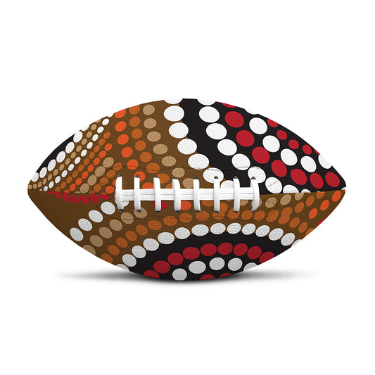 Australian Aboriginal Dot Print Rugby Ball