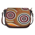 Australian Aboriginal Dot Print Saddle Bag