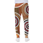 Australian Aboriginal Dot Print Scuba Joggers