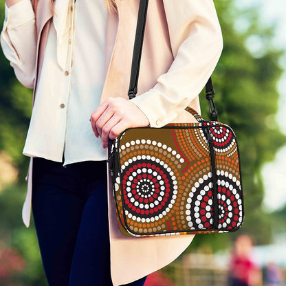Australian Aboriginal Dot Print Shoulder Strap Bible Bag