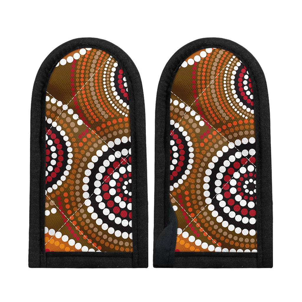 Australian Aboriginal Dot Print Skillet Handle Cover