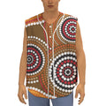 Australian Aboriginal Dot Print Sleeveless Baseball Jersey