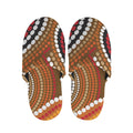 Australian Aboriginal Dot Print Slippers