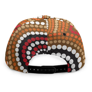 Australian Aboriginal Dot Print Snapback Cap