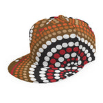 Australian Aboriginal Dot Print Snapback Cap