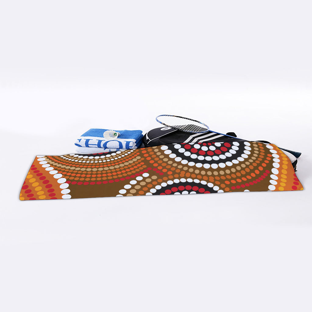 Australian Aboriginal Dot Print Sports Towel