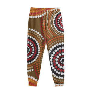 Australian Aboriginal Dot Print Sweatpants