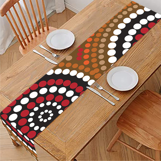 Australian Aboriginal Dot Print Table Runner