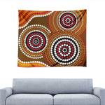 Australian Aboriginal Dot Print Tapestry