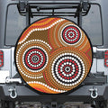 Australian Aboriginal Dot Print Tire Cover
