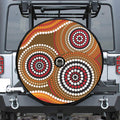 Australian Aboriginal Dot Print Tire Cover With Camera Hole