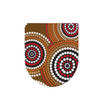 Australian Aboriginal Dot Print Toilet Lid Cover