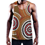 Australian Aboriginal Dot Print Training Tank Top