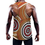 Australian Aboriginal Dot Print Training Tank Top