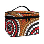 Australian Aboriginal Dot Print Travel Makeup Bag