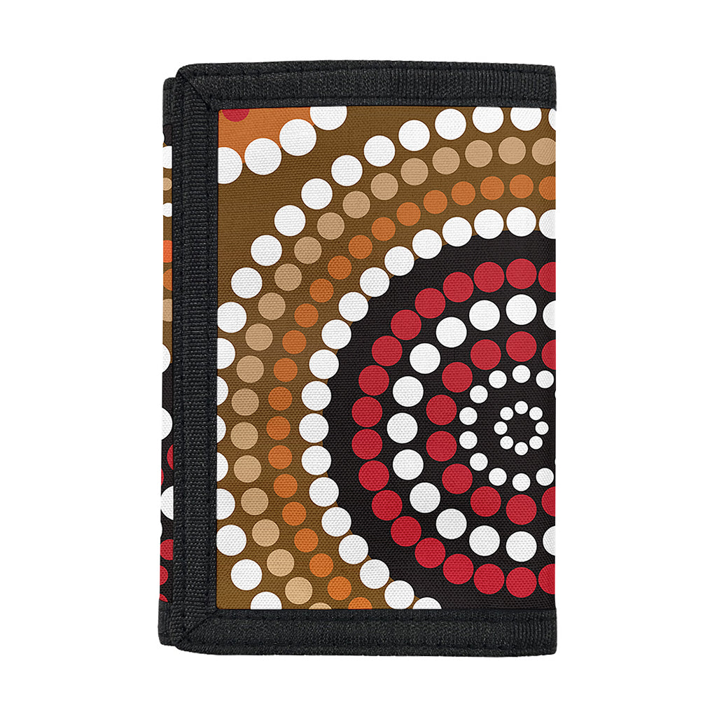 Australian Aboriginal Dot Print Trifold Wallet