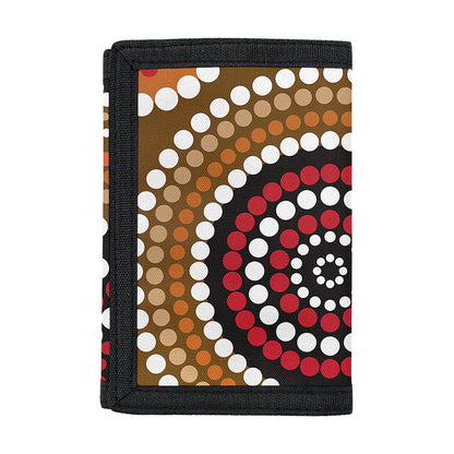 Australian Aboriginal Dot Print Trifold Wallet