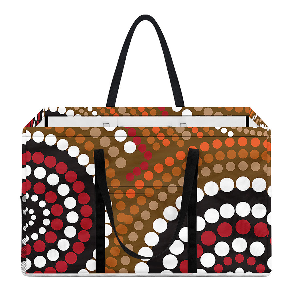Australian Aboriginal Dot Print Utility Tote Bag