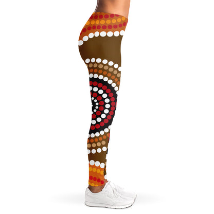 Australian Aboriginal Dot Print Women's Leggings