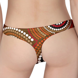 Australian Aboriginal Dot Print Women's Thong