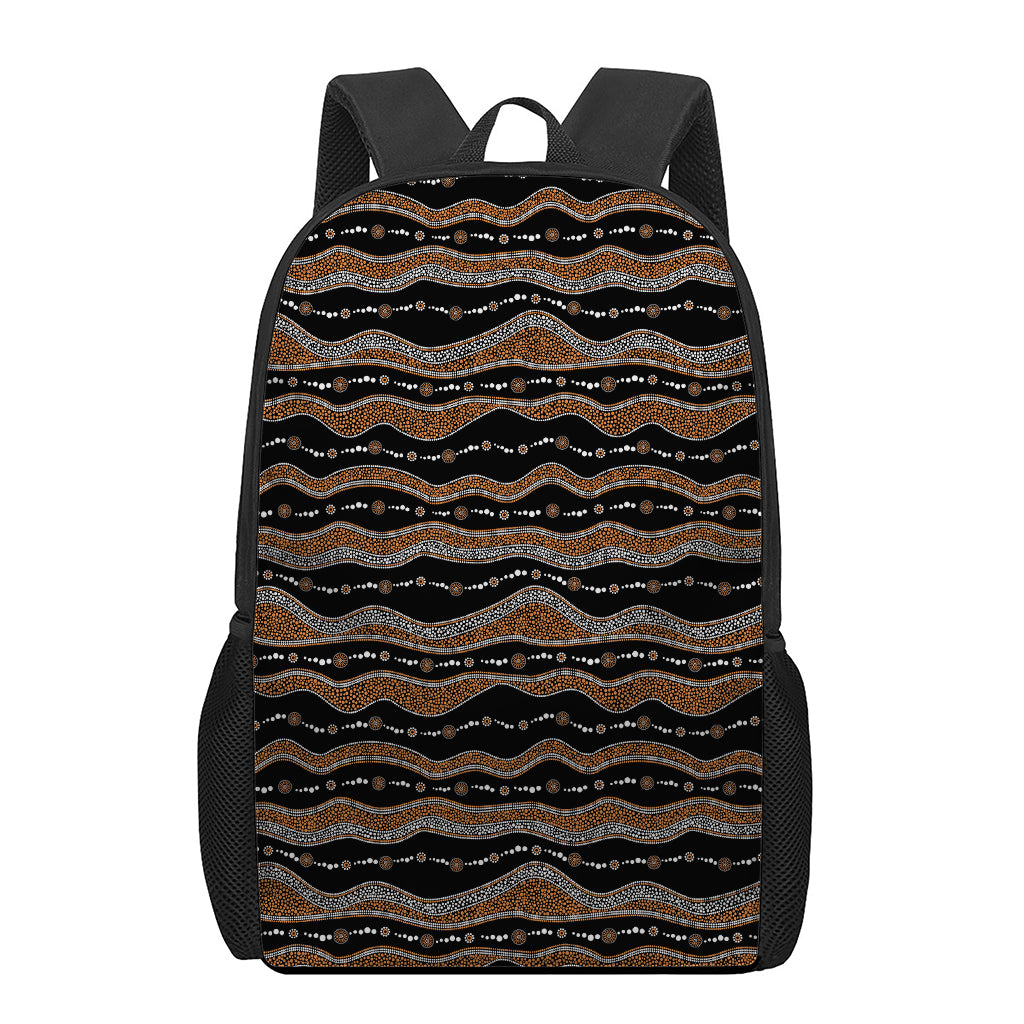 Australian Aboriginal Indigenous Print 17 Inch Backpack