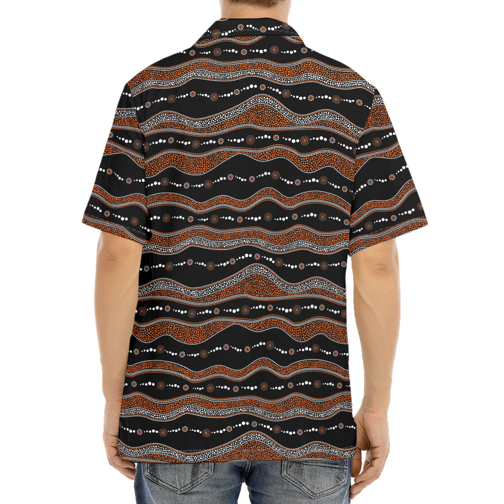 Australian Aboriginal Indigenous Print Aloha Shirt