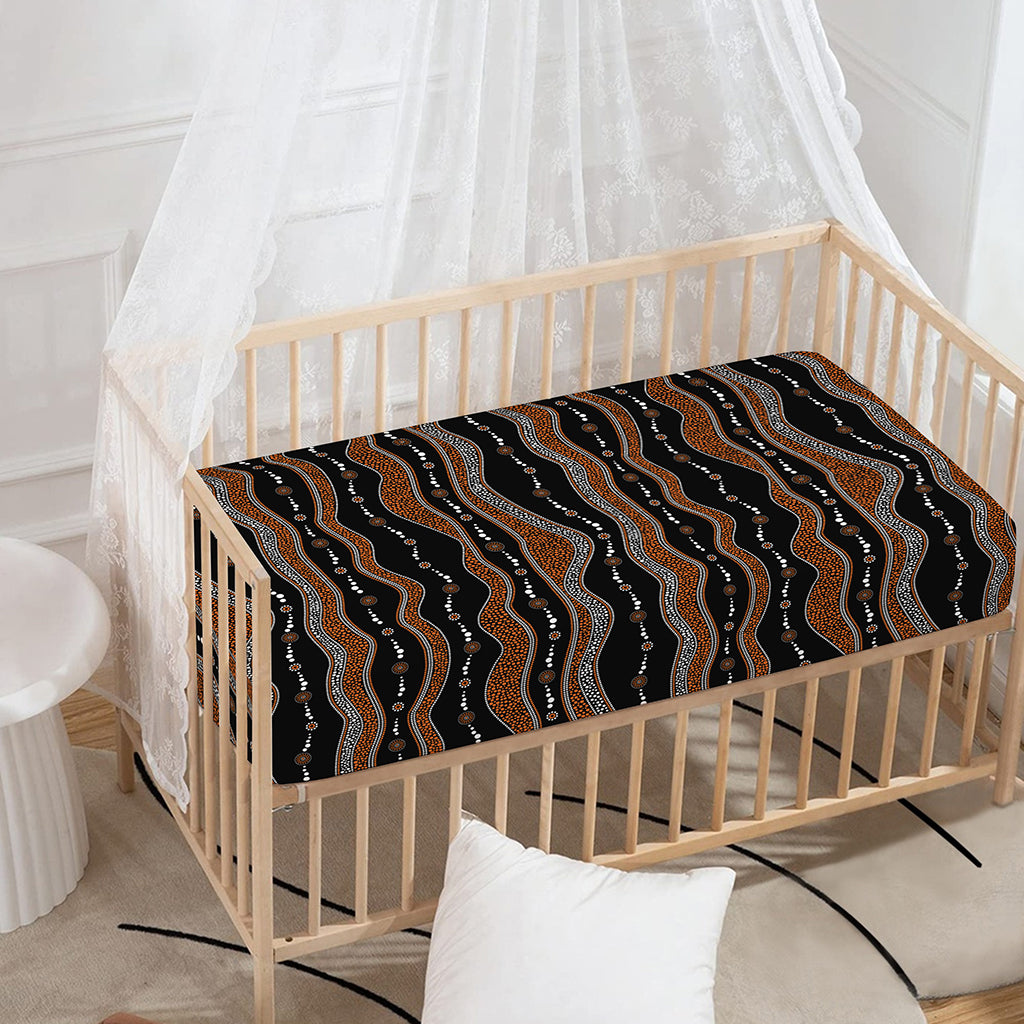 Australian Aboriginal Indigenous Print Baby Crib Sheet
