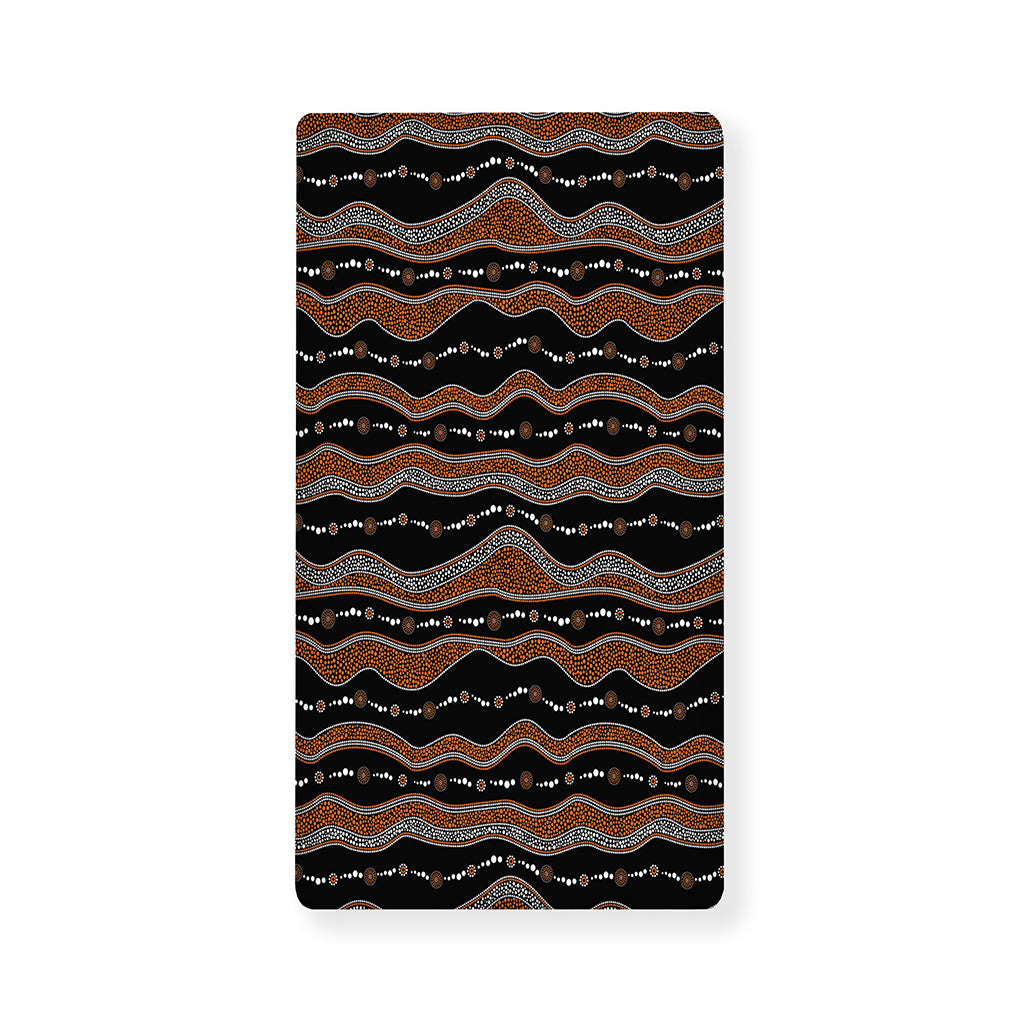 Australian Aboriginal Indigenous Print Baby Crib Sheet
