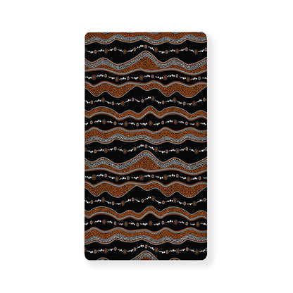 Australian Aboriginal Indigenous Print Baby Crib Sheet