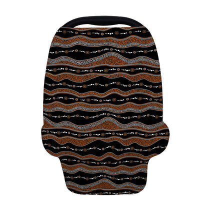 Australian Aboriginal Indigenous Print Baby Seat Cover