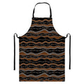 Australian Aboriginal Indigenous Print Bib Apron With Pocket