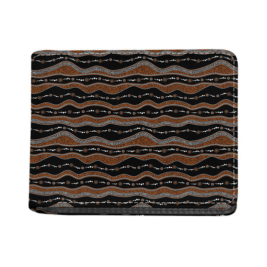 Australian Aboriginal Indigenous Print Bifold Wallet