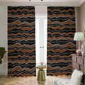 Australian Aboriginal Indigenous Print Dimout Pencil Pleat Curtains