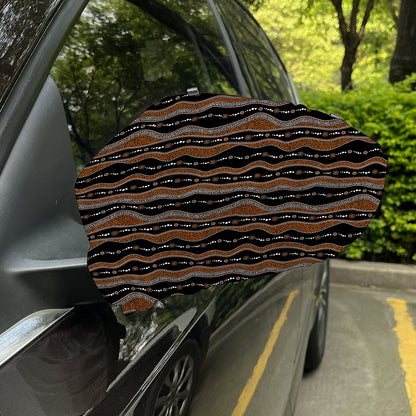 Australian Aboriginal Indigenous Print Car Side Mirror Covers