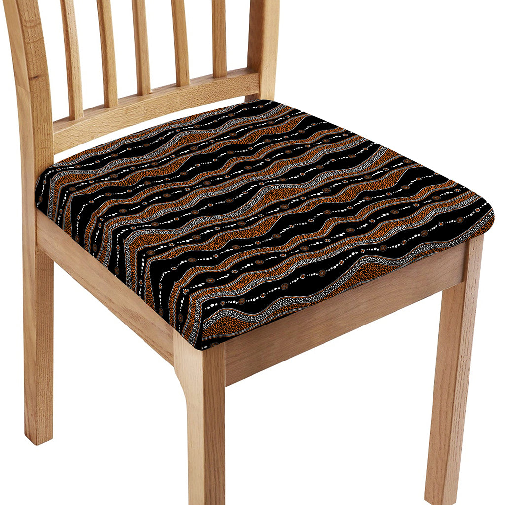 Australian Aboriginal Indigenous Print Chair Cushion Cover