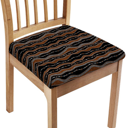 Australian Aboriginal Indigenous Print Chair Cushion Cover