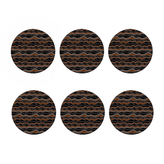 Australian Aboriginal Indigenous Print Coaster Set