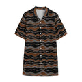 Australian Aboriginal Indigenous Print Cotton Hawaiian Shirt